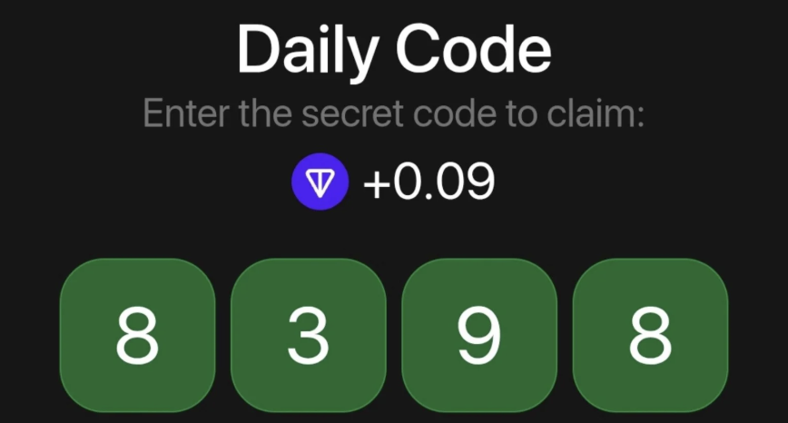 TonHash Daily Secret Code 5 July 2025